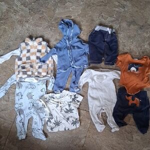 Baby Clothing Bundle with Animal Prints